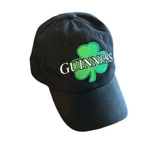 Like New Guinness Unisex Shamrock Black Hat From St James Gate Dublin Ireland
